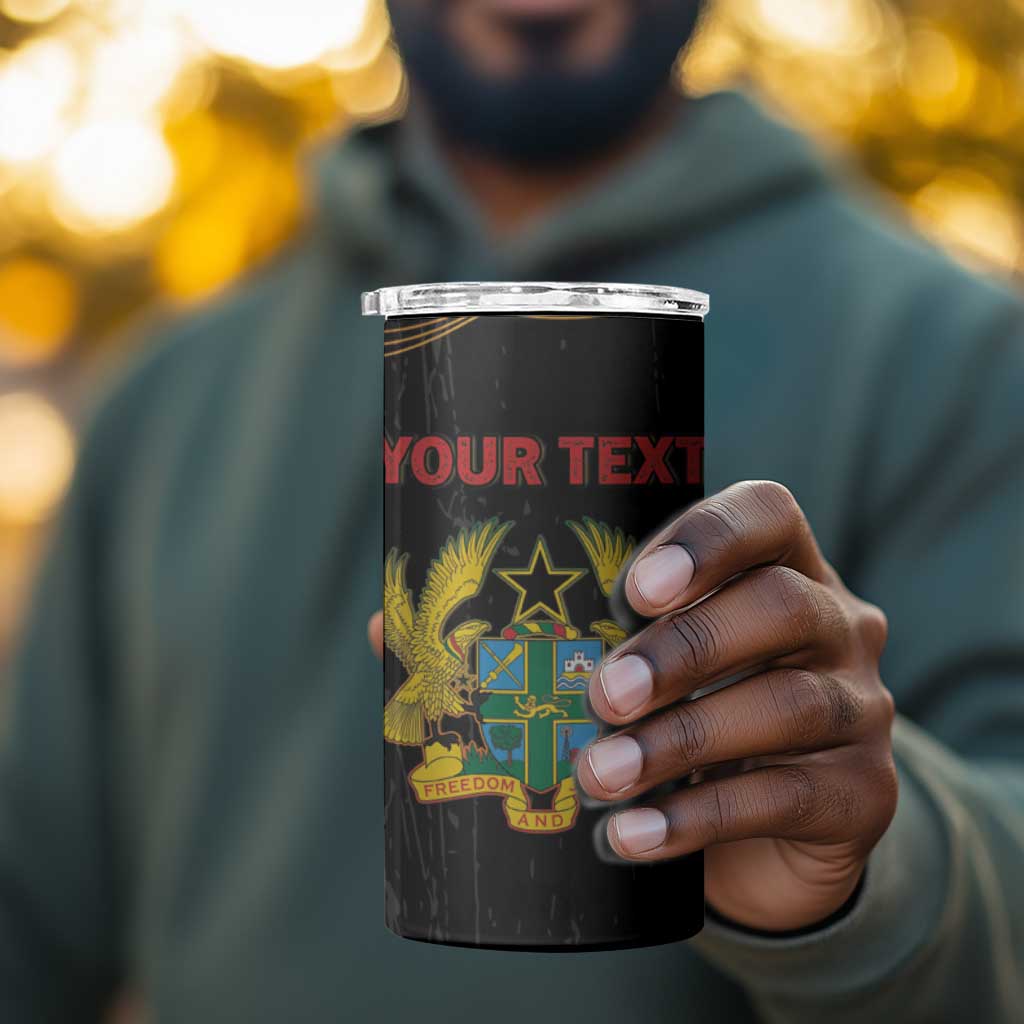 Personalized Ghana Black History Month 4 in 1 Can Cooler Tumbler Live It Learn It Make It - Wonder Print Shop