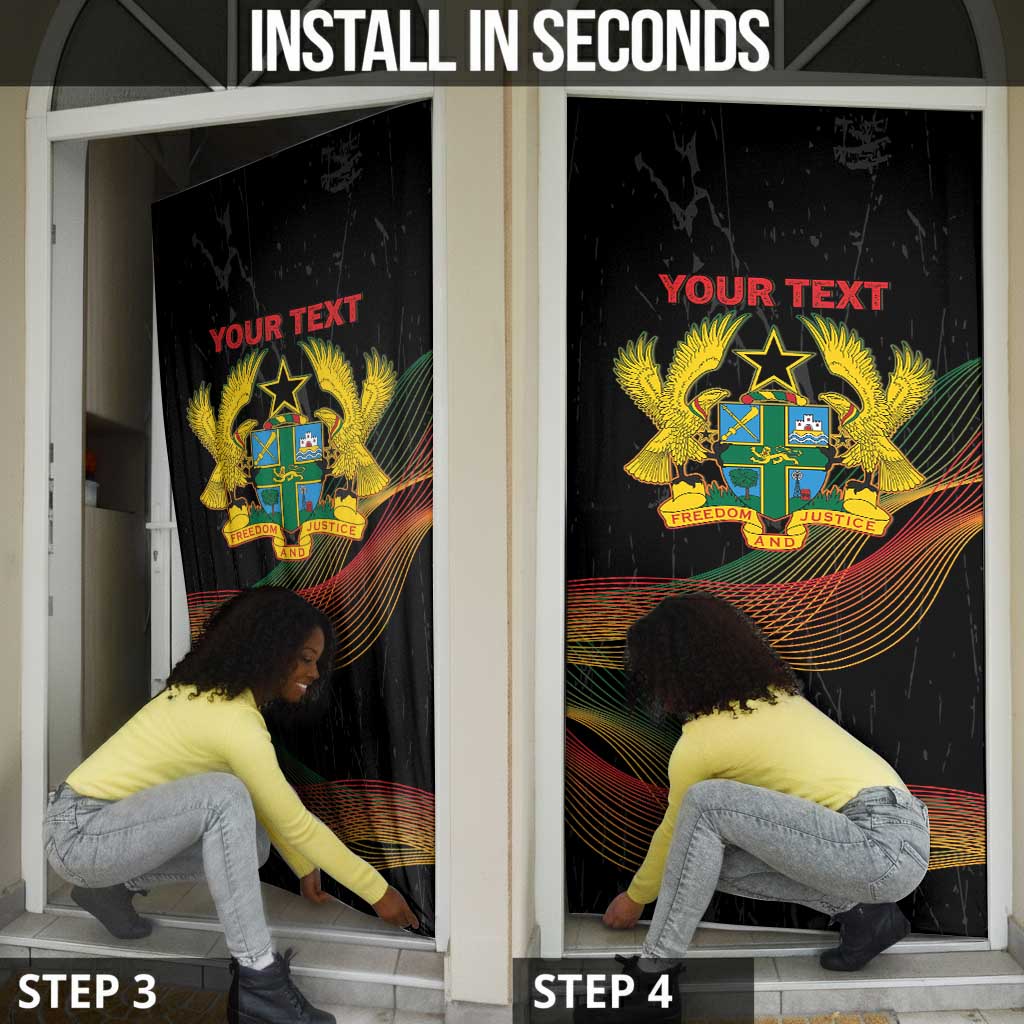 Personalized Ghana Black History Month Door Cover Live It Learn It Make It - Wonder Print Shop