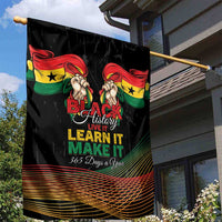 Ghana Black History Month Garden Flag Live It Learn It Make It - Wonder Print Shop
