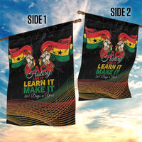 Ghana Black History Month Garden Flag Live It Learn It Make It - Wonder Print Shop
