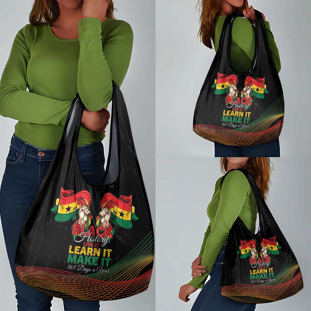 Ghana Black History Month Grocery Bag Live It Learn It Make It - Wonder Print Shop