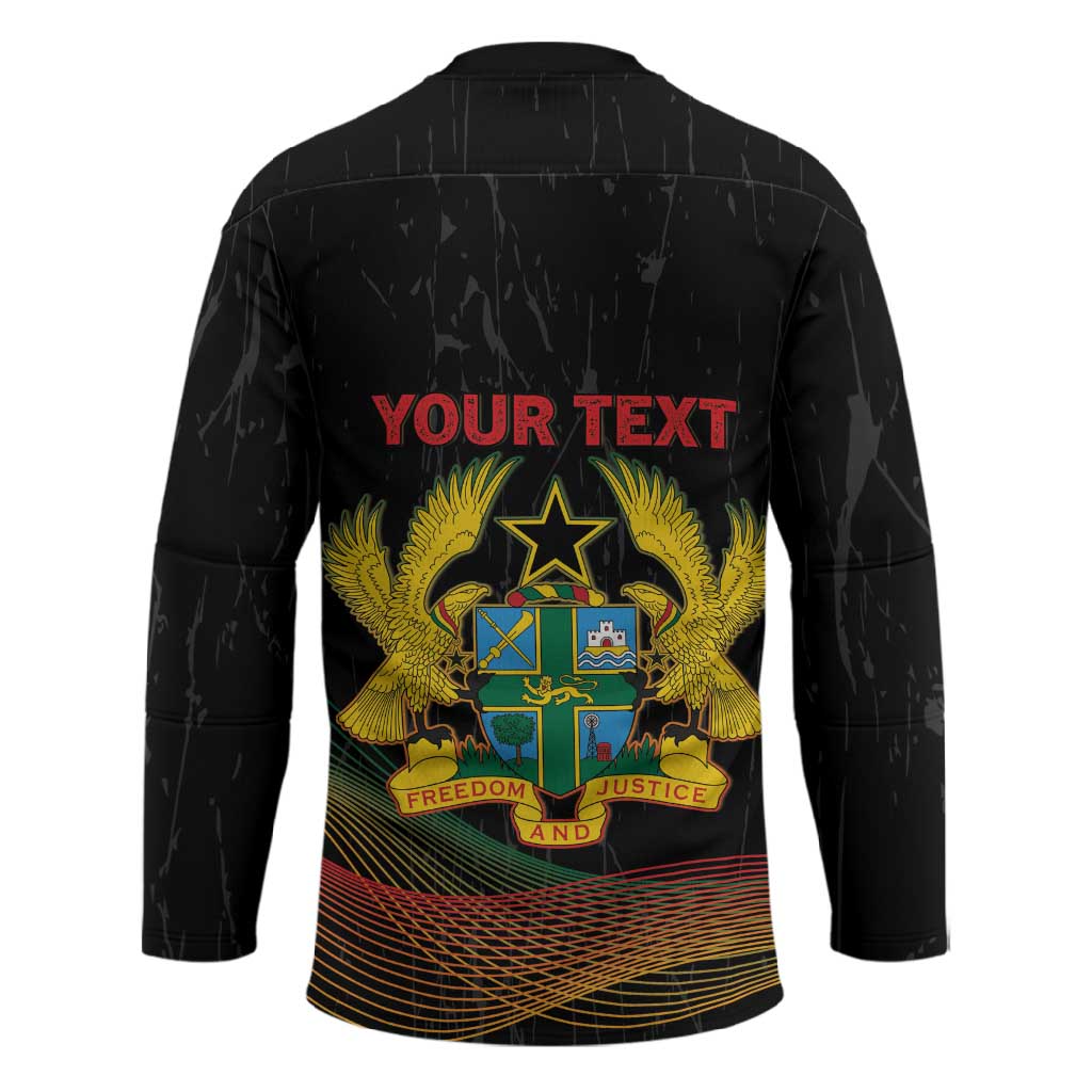 Personalized Ghana Black History Month Hockey Jersey Live It Learn It Make It - Wonder Print Shop