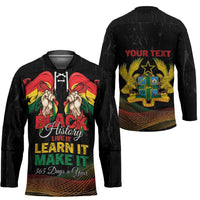 Personalized Ghana Black History Month Hockey Jersey Live It Learn It Make It - Wonder Print Shop