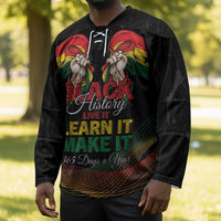 Personalized Ghana Black History Month Hockey Jersey Live It Learn It Make It - Wonder Print Shop