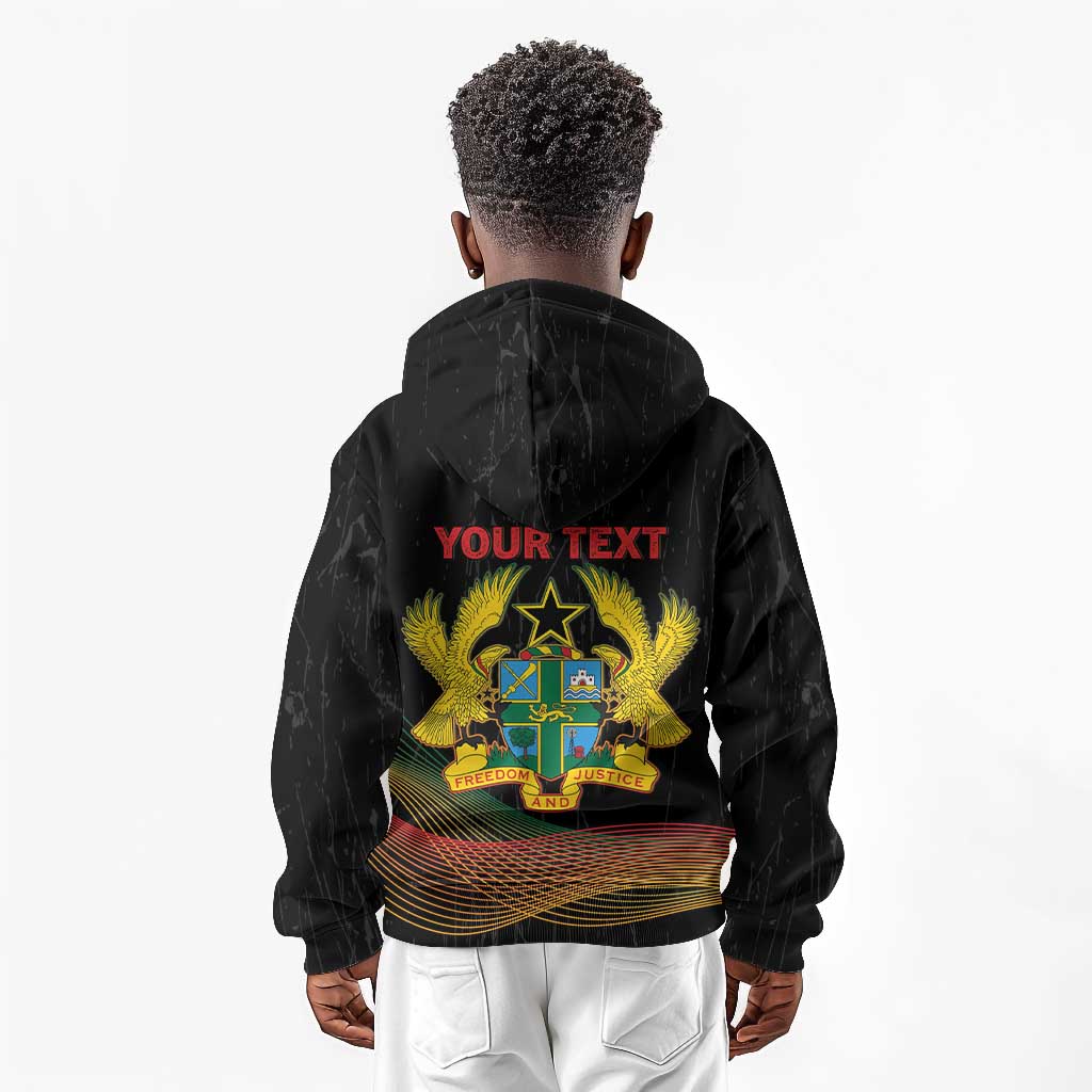 Personalized Ghana Black History Month Kid Hoodie Live It Learn It Make It - Wonder Print Shop