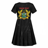 Personalized Ghana Black History Month Kid Short Sleeve Dress Live It Learn It Make It - Wonder Print Shop