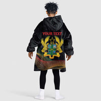 Personalized Ghana Black History Month Kid Wearable Blanket Hoodie Live It Learn It Make It - Wonder Print Shop