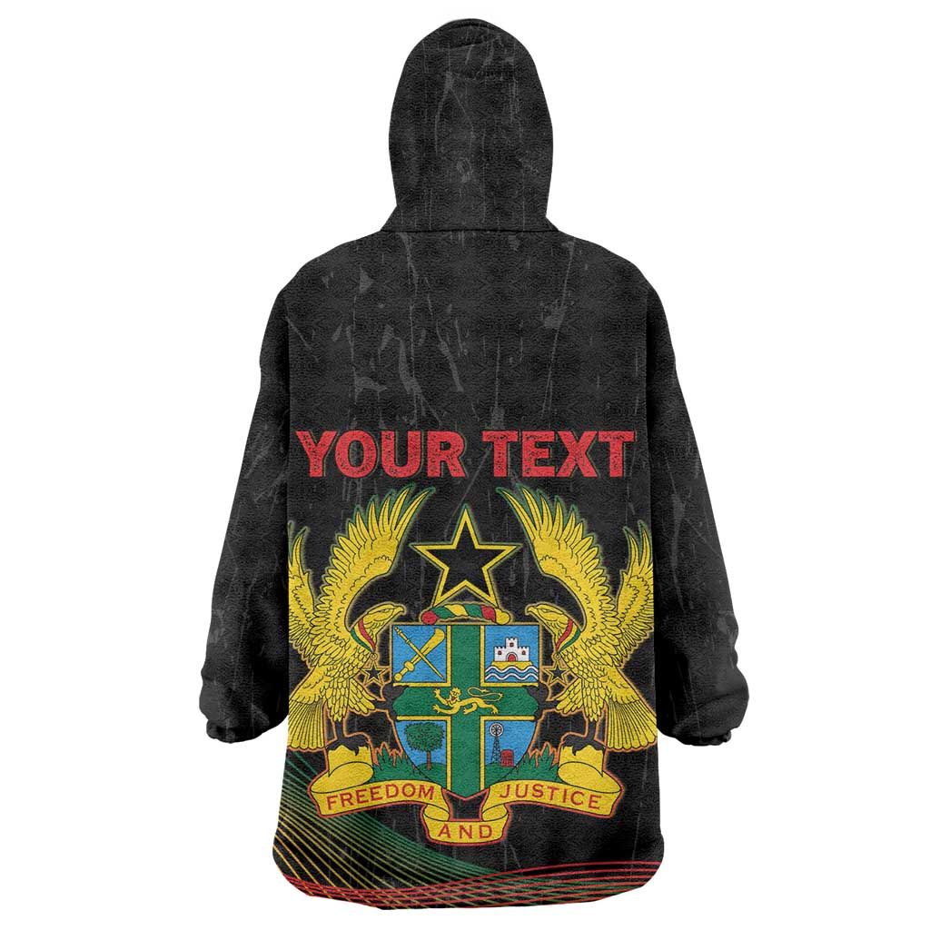 Personalized Ghana Black History Month Kid Wearable Blanket Hoodie Live It Learn It Make It - Wonder Print Shop