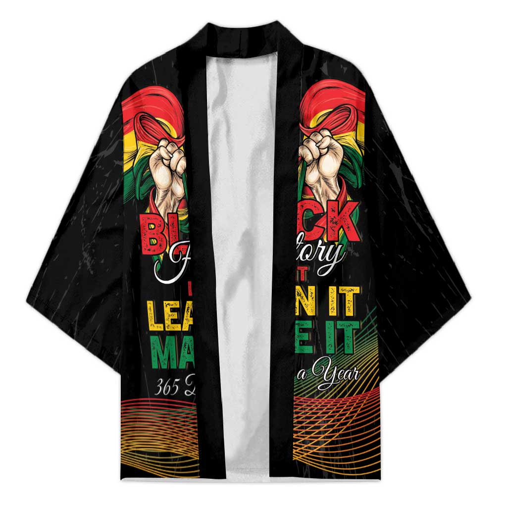 Personalized Ghana Black History Month Kimono Live It Learn It Make It - Wonder Print Shop
