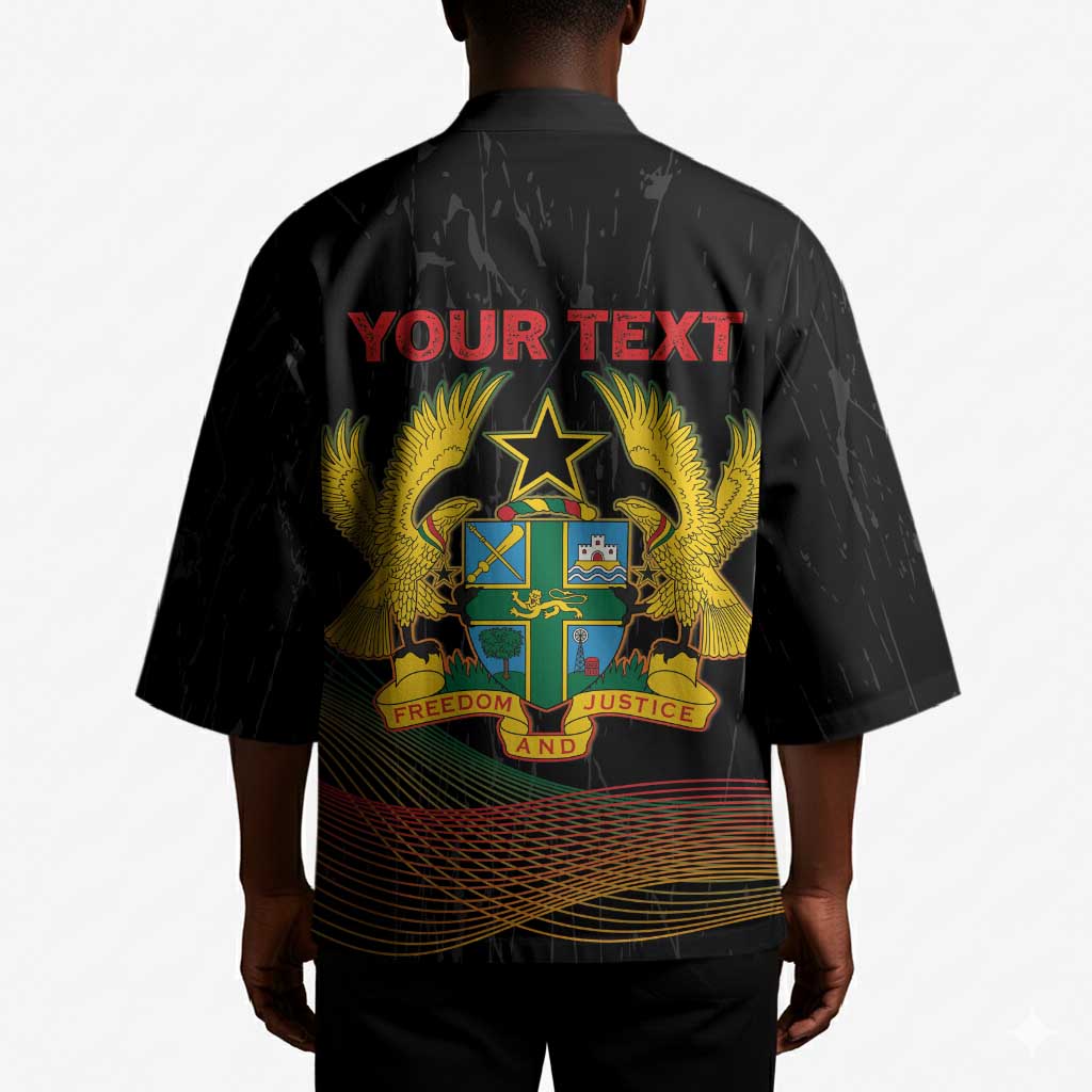 Personalized Ghana Black History Month Kimono Live It Learn It Make It - Wonder Print Shop