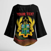 Personalized Ghana Black History Month Kimono Sleeve Blouse Live It Learn It Make It - Wonder Print Shop