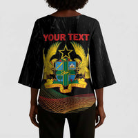 Personalized Ghana Black History Month Kimono Sleeve Blouse Live It Learn It Make It - Wonder Print Shop