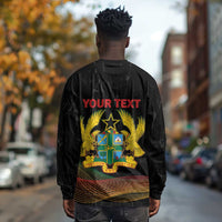 Personalized Ghana Black History Month Long Sleeve Shirt Live It Learn It Make It - Wonder Print Shop