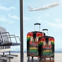 Ghana Black History Month Luggage Cover Live It Learn It Make It - Wonder Print Shop