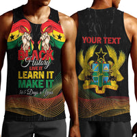 Personalized Ghana Black History Month Men Tank Top Live It Learn It Make It - Wonder Print Shop