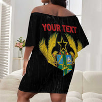 Personalized Ghana Black History Month Off Shoulder Short Dress Live It Learn It Make It - Wonder Print Shop