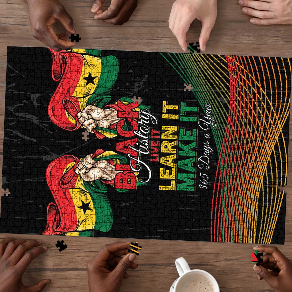 Ghana Black History Month Puzzle Live It Learn It Make It - Wonder Print Shop