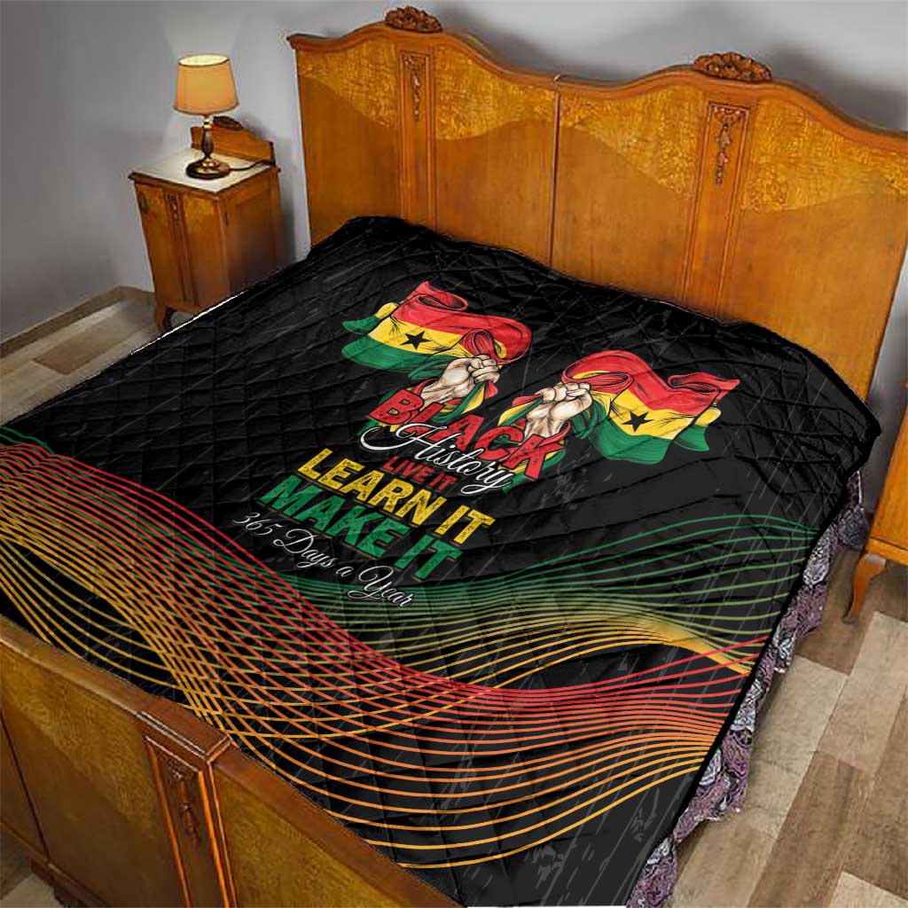 Ghana Black History Month Quilt Live It Learn It Make It - Wonder Print Shop