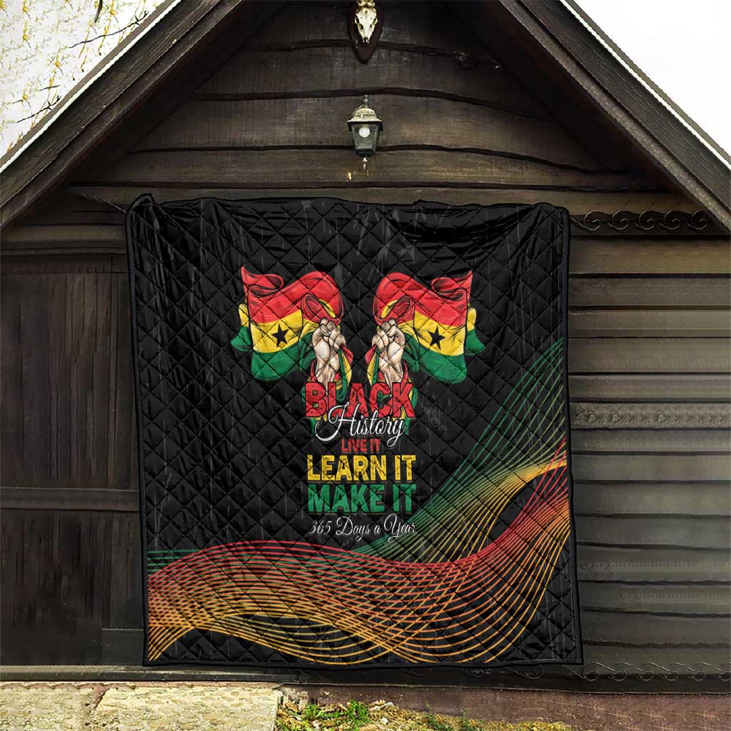 Ghana Black History Month Quilt Live It Learn It Make It - Wonder Print Shop