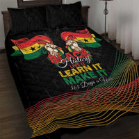 Ghana Black History Month Quilt Bed Set Live It Learn It Make It - Wonder Print Shop