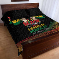 Ghana Black History Month Quilt Bed Set Live It Learn It Make It - Wonder Print Shop