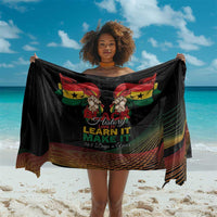 Ghana Black History Month Sarong Live It Learn It Make It - Wonder Print Shop