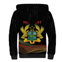 Personalized Ghana Black History Month Sherpa Hoodie Live It Learn It Make It - Wonder Print Shop