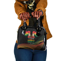 Ghana Black History Month Shoulder Handbag Live It Learn It Make It - Wonder Print Shop