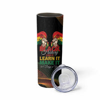 Personalized Ghana Black History Month Skinny Tumbler Live It Learn It Make It - Wonder Print Shop