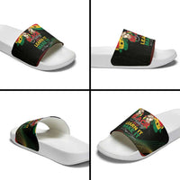 Ghana Black History Month Slide Sandals Live It Learn It Make It - Wonder Print Shop