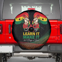 Ghana Black History Month Spare Tire Cover Live It Learn It Make It - Wonder Print Shop