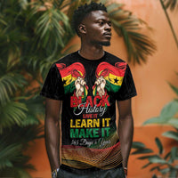 Personalized Ghana Black History Month T shirt Live It Learn It Make It - Wonder Print Shop