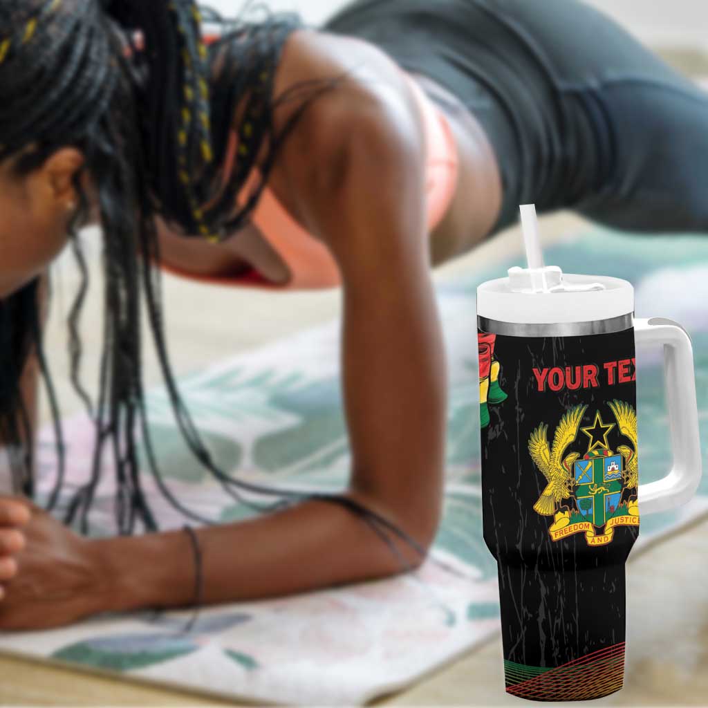 Personalized Ghana Black History Month Tumbler With Handle Live It Learn It Make It - Wonder Print Shop