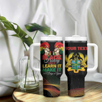 Personalized Ghana Black History Month Tumbler With Handle Live It Learn It Make It - Wonder Print Shop