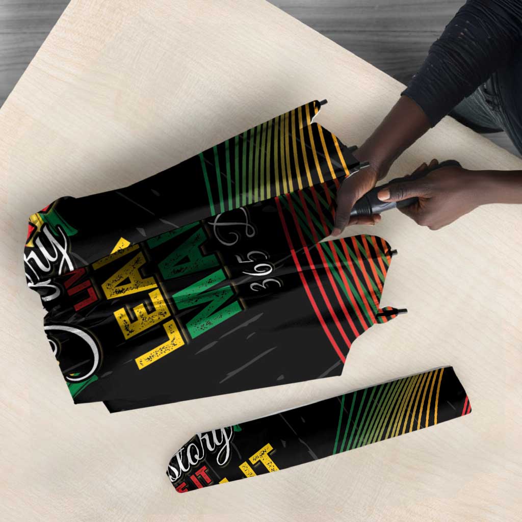 Ghana Black History Month Umbrella Live It Learn It Make It - Wonder Print Shop