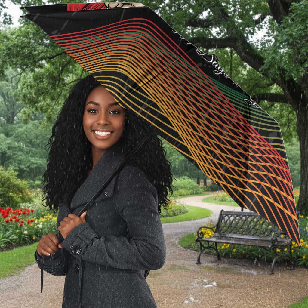 Ghana Black History Month Umbrella Live It Learn It Make It - Wonder Print Shop