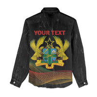 Personalized Ghana Black History Month Women Casual Shirt Live It Learn It Make It - Wonder Print Shop