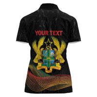 Personalized Ghana Black History Month Women Polo Shirt Live It Learn It Make It - Wonder Print Shop