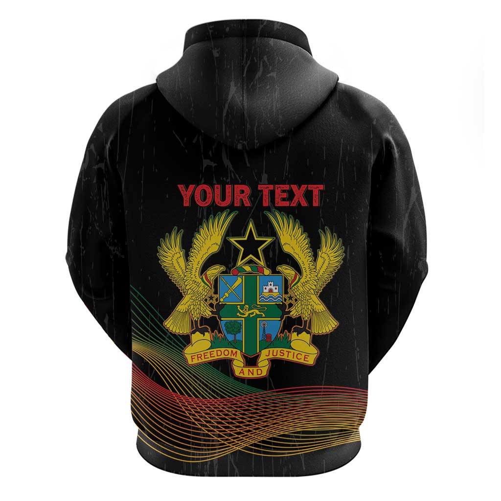 Personalized Ghana Black History Month Zip Hoodie Live It Learn It Make It - Wonder Print Shop