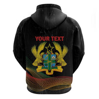 Personalized Ghana Black History Month Zip Hoodie Live It Learn It Make It - Wonder Print Shop