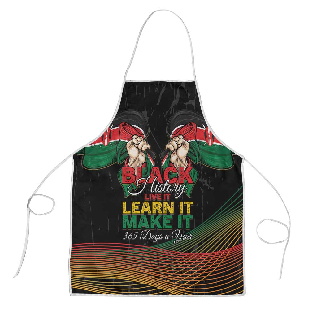 Kenya Black History Month Apron Live It Learn It Make It - Wonder Print Shop