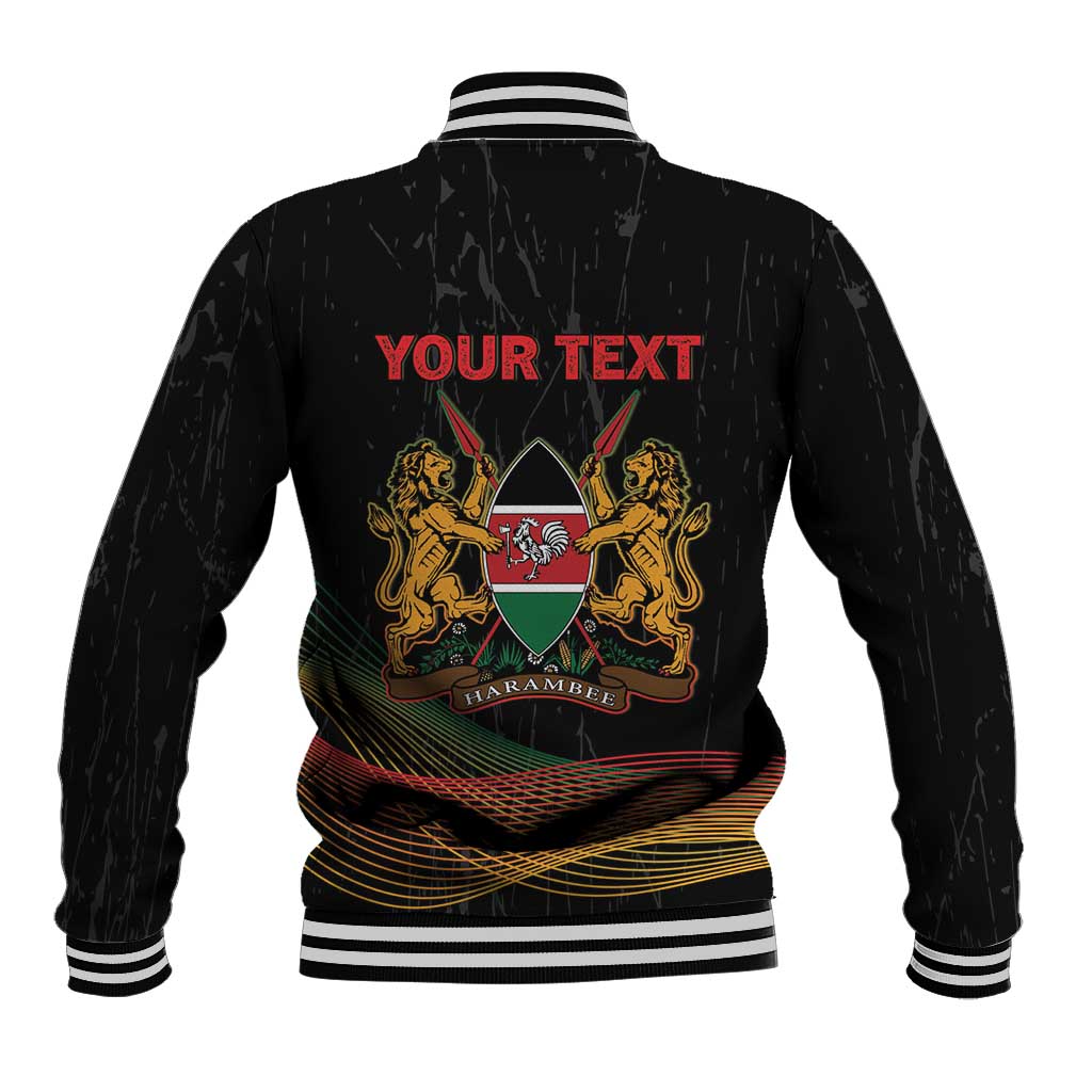 Personalized Kenya Black History Month Baseball Jacket Live It Learn It Make It - Wonder Print Shop