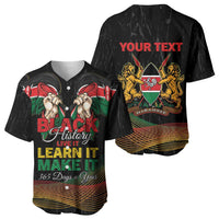 Personalized Kenya Black History Month Baseball Jersey Live It Learn It Make It - Wonder Print Shop