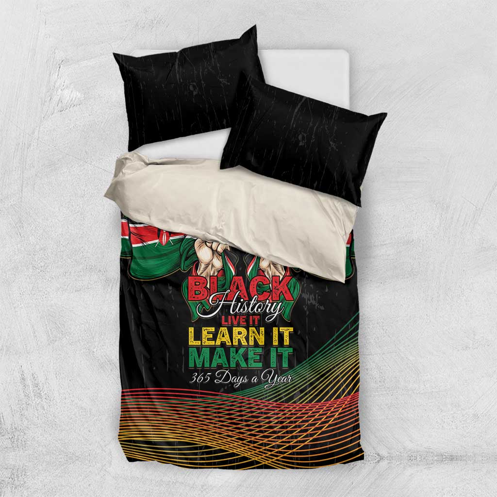 Kenya Black History Month Bedding Set Live It Learn It Make It - Wonder Print Shop