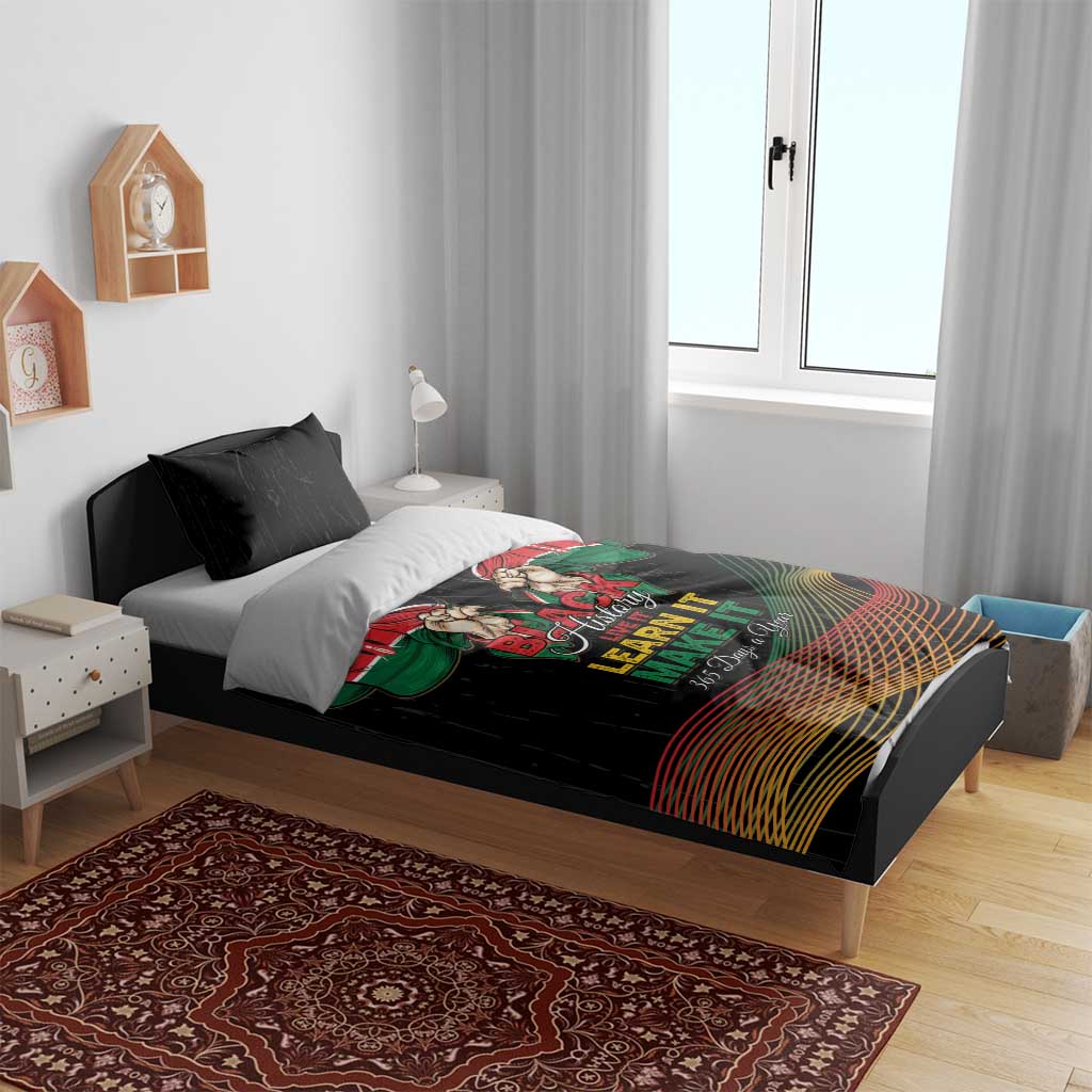 Kenya Black History Month Bedding Set Live It Learn It Make It - Wonder Print Shop