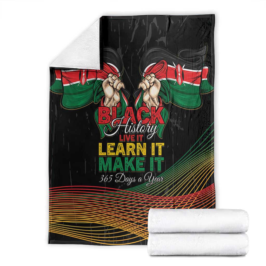 Kenya Black History Month Blanket Live It Learn It Make It - Wonder Print Shop