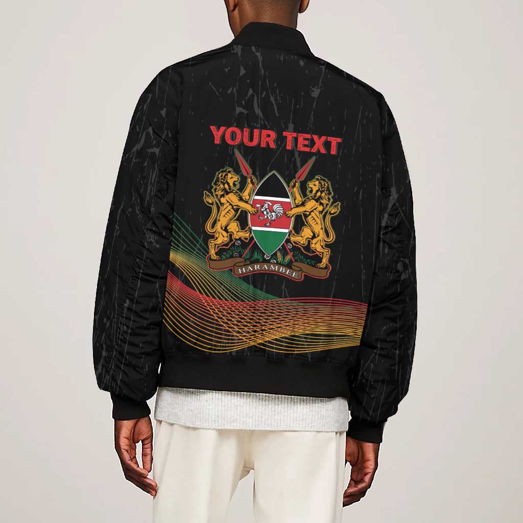 Personalized Kenya Black History Month Bomber Jacket Live It Learn It Make It - Wonder Print Shop