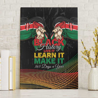 Kenya Black History Month Canvas Wall Art Live It Learn It Make It - Wonder Print Shop