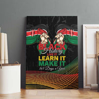 Kenya Black History Month Canvas Wall Art Live It Learn It Make It - Wonder Print Shop
