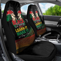 Kenya Black History Month Car Seat Cover Live It Learn It Make It - Wonder Print Shop